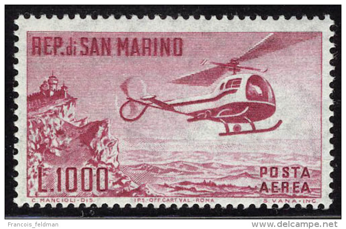 Neuf Sans Charnière N° 127, 1000l Hélicoptère, T.B. - Other & Unclassified