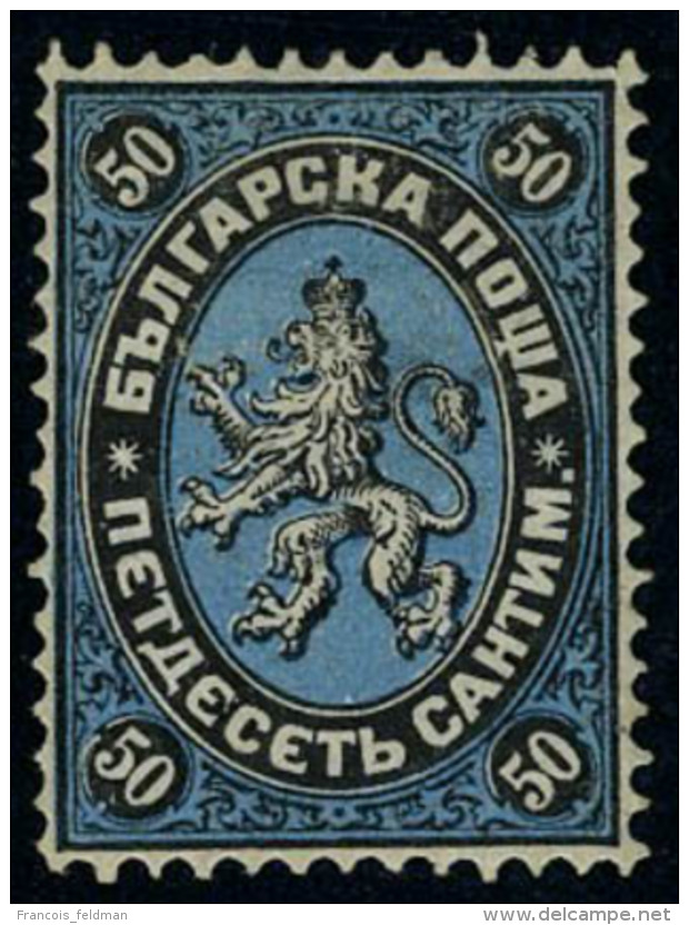 Neuf Avec Charnière N° 4, 50c Noir Et Bleu, T.B. Signé - Other & Unclassified
