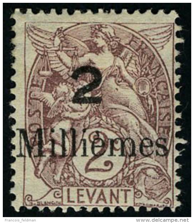 Neuf Avec Charnière N° 61d + 62c, 2 Et 5 M Erreur Sur  Timbre Du Levant, T.B. - Autres & Non Classés