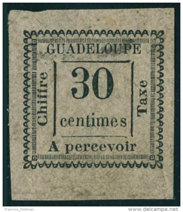 Neuf Sans Gomme N° 10, 30c Noir Sur Blanc, Essai, Impression Au Recto Et Au Verso, T.B. - Other & Unclassified