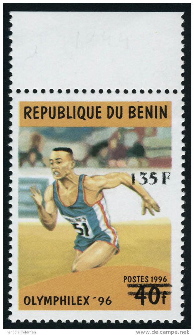 Neuf Sans Charnière 135f Sur 40f Athlétisme Olymphilex 96, Michel 1244, Bdf, T.B. - Autres & Non Classés