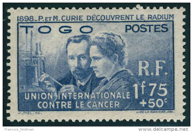 Neuf Avec Charnière 1938, Pierre Et Marie Curie, 21 Valeurs Complet, Cl, T.B. - Autres & Non Classés
