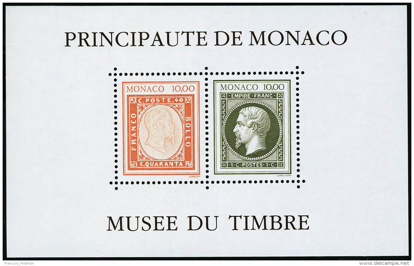 Neuf Sans Charnière N° 58A, Bloc Du Musée Du Timbre, Sans Cachet à Date, Non émis... - Autres & Non Classés