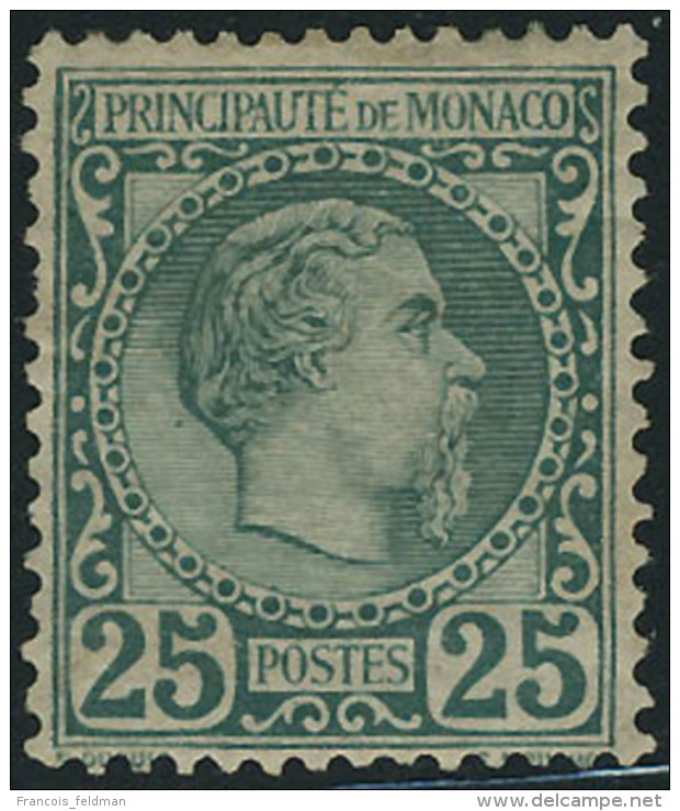 Neuf Avec Charnière N° 6. 25c Vert, 1 Dent Courte, Bien Centré, Aspect T.B. - Autres & Non Classés