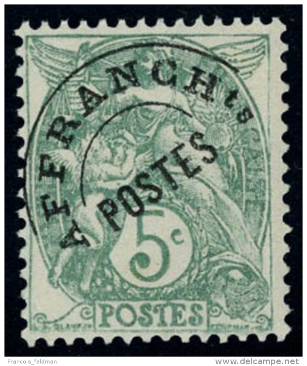 Neuf Sans Charnière N° 41a, 5c Type Blanc, Surcharge à Plat, Lég Adhérences T.B. - Autres & Non Classés