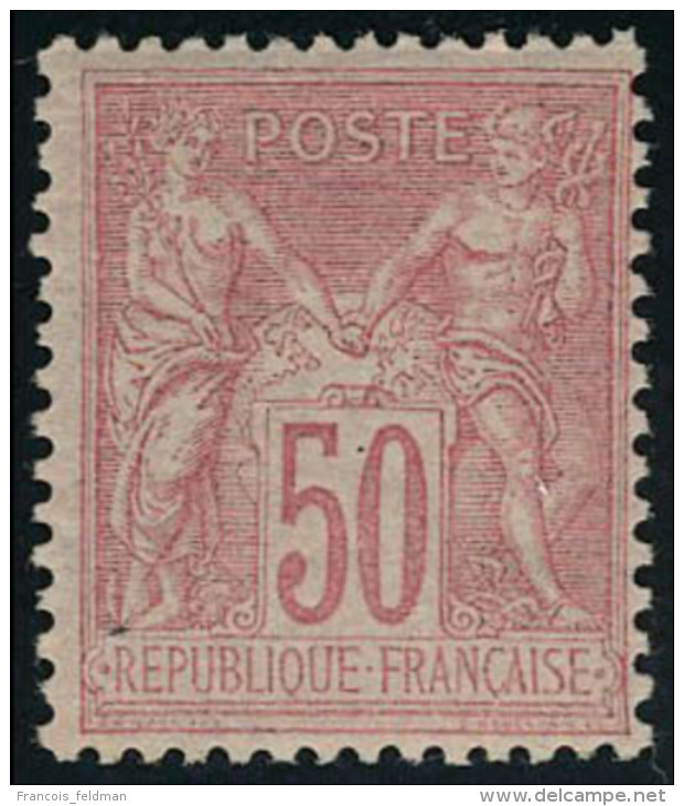 Neuf Sans Charnière N° 98, 50c Rose, Type II, T.B. - Autres & Non Classés