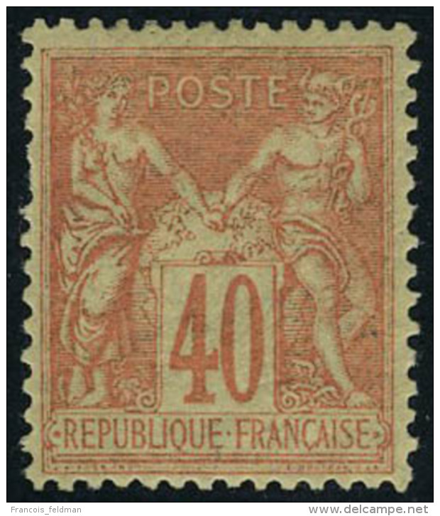 Neuf Avec Charnière N° 94, 40c Rouge Orange, T.B. - Other & Unclassified