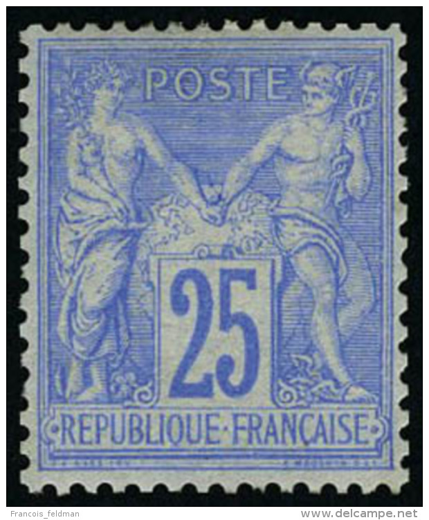 Neuf Avec Charnière N° 78, 25c Outremer, Excellent Centrage T.B. - Autres & Non Classés