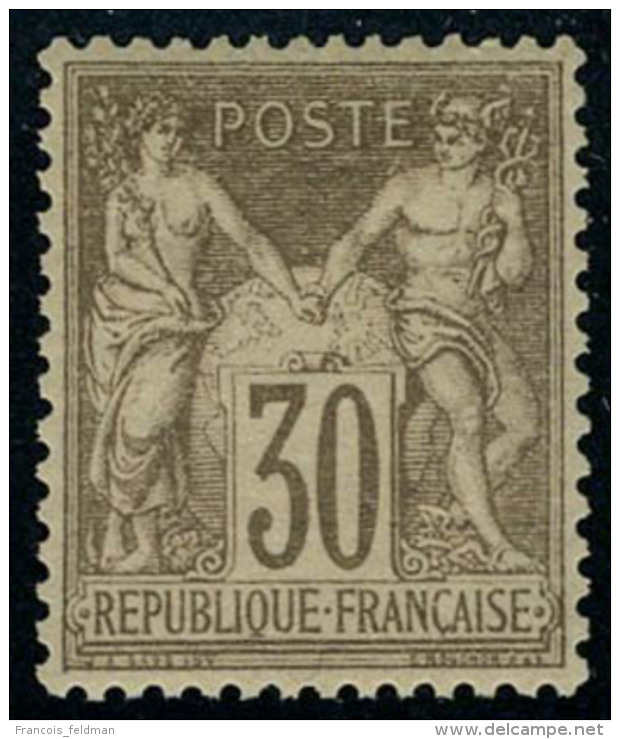 Neuf Avec Charnière N° 69, 30c Brun Clair, Type I, Très Bien Centré Cl, T.B. Signé... - Autres & Non Classés