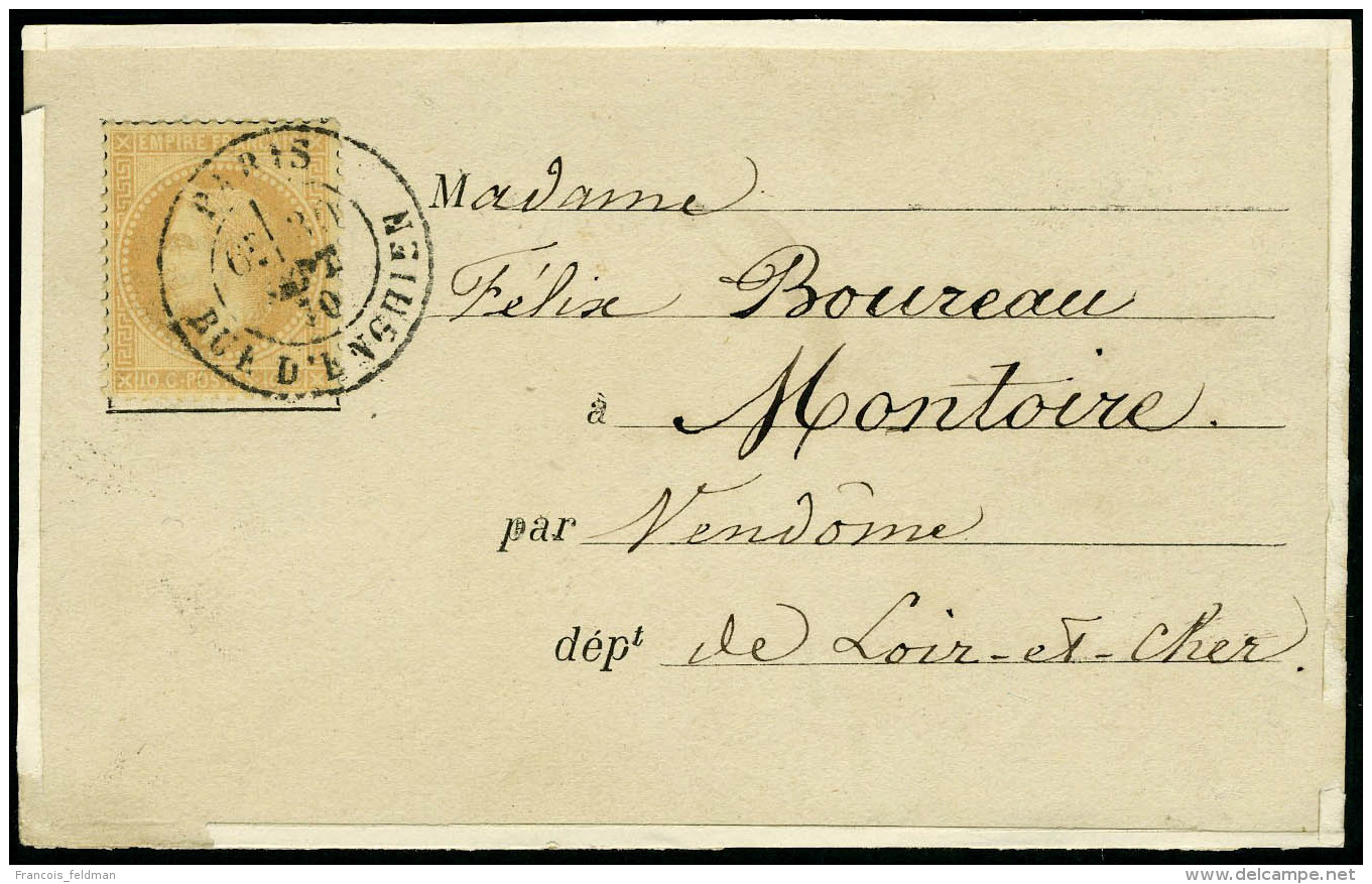 Lettre L'Armand Barbès, Carte Affranchie à 10c, Càd Paris R D'Enghien 30 Sept 70 Pour Montoire... - Andere & Zonder Classificatie