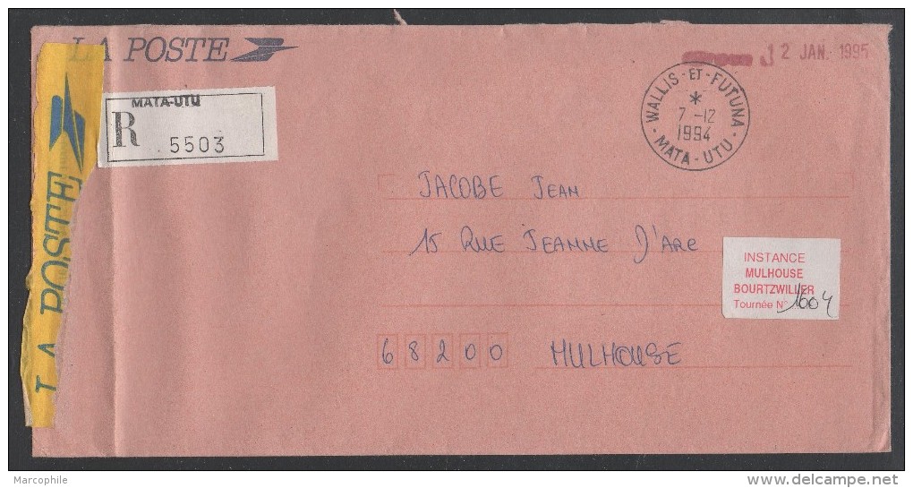 WALLIS & FUTUNA - MATA UTU / 1994 LETTRE RECOMMANDEE EN FRANCHISE POUR LA FRANCE - MULHOUSE (ref 6408) - Covers & Documents