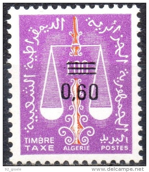 Algerie Taxe YT 64 " Balance Surchargée " 1968 Neuf** - Algeria (1962-...)