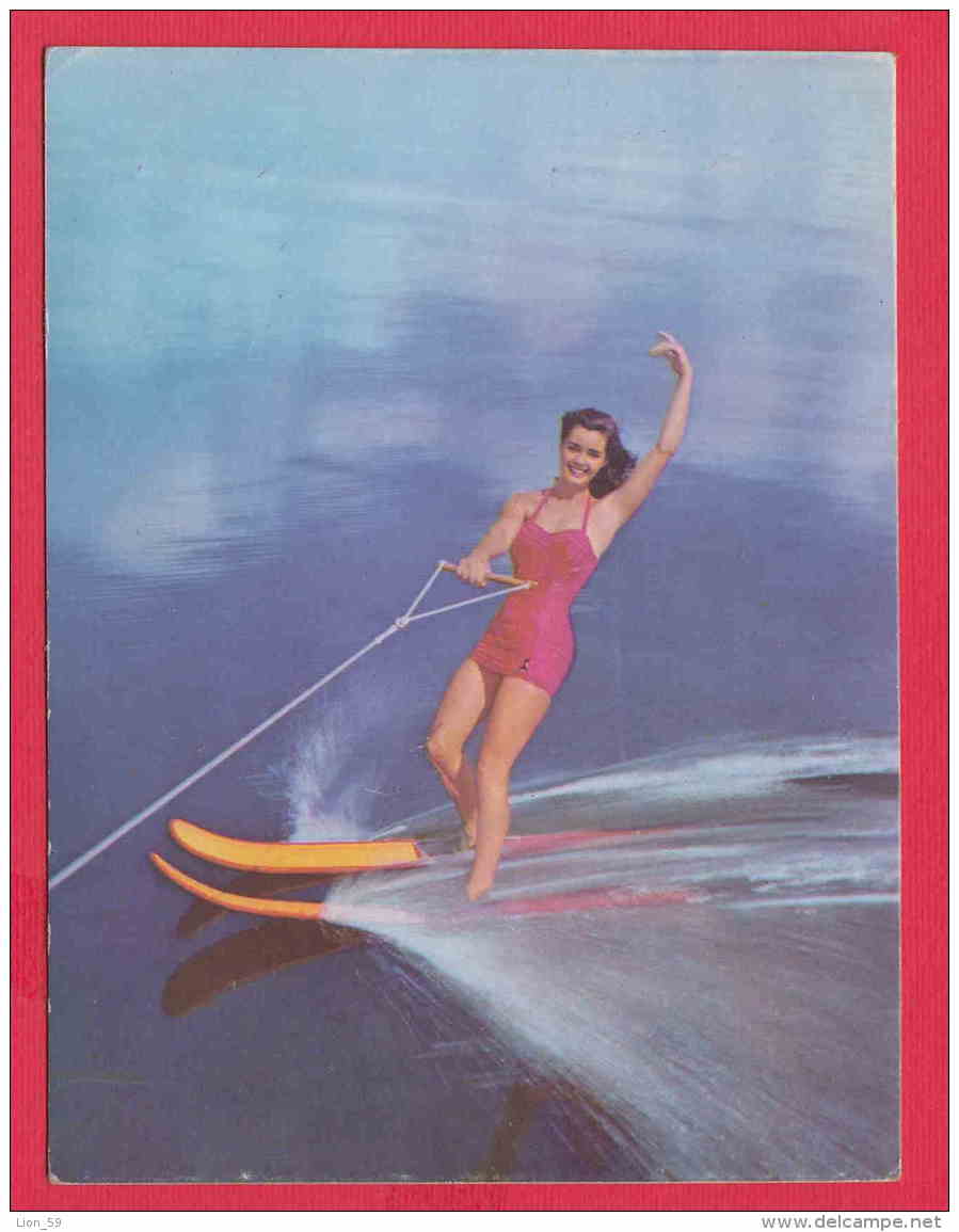 216538 / SPORT Water Skiing  Wasserski Ski Nautique  BEAUTIFUL WOMAN , Nr. 146 , Bulgaria Bulgarie Bulgarien - Sci Nautico