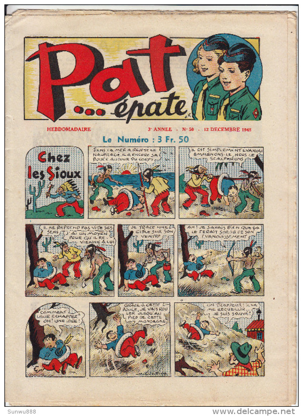 Pat... épate Revue Patro - Série complète 52 n° (BD, conseils, Tom-Boy, Frédéric première planche de futur dessinateur?