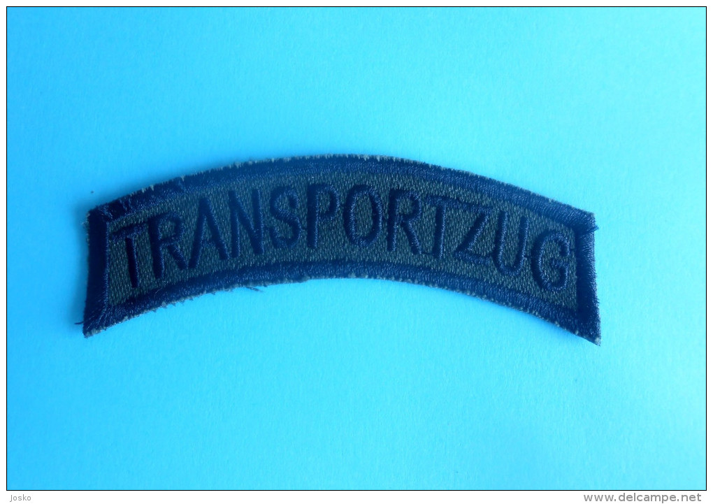 SFOR - United Nations Peacekeeping Mission In Bosnia Patch GERMANY ARMY Deutschland Armee Flicken TRANSPORTZUG Train Zug - Patches