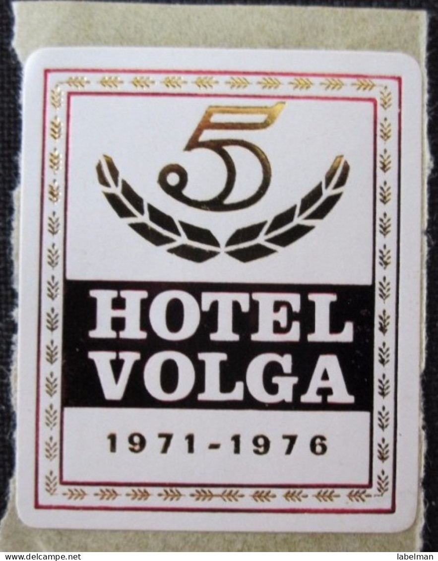 HOTEL MOTEL MINI VOLGA PANNONIA BUDAPEST MINI HUNGARIA HUNGARY HONGRIE DECAL STICKER LUGGAGE LABEL ETIQUETTE AUFKLEBER - Hotel Labels