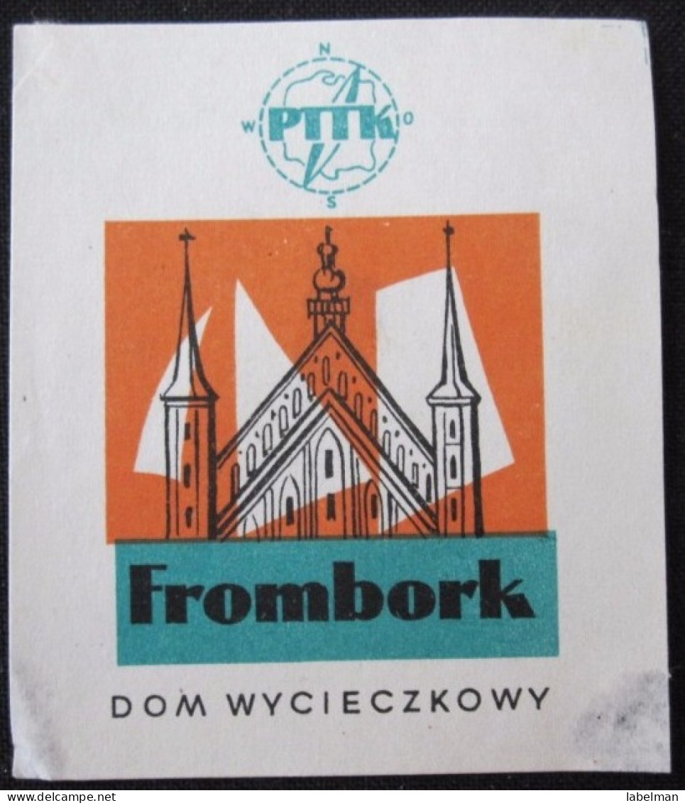 HOTEL ORBIS PENSION MISC FROMBORK DOM WYCIECZKOWY POLSKA POLAND TAG LUGGAGE LABEL ETIQUETTE AUFKLEBER DECAL STICKER - Hotel Labels