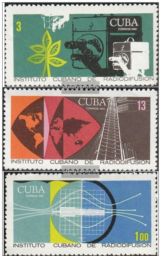 Kuba 1480-1482 (completa Edizione) MNH 1969 Cuban Broadcasting - Ungebraucht