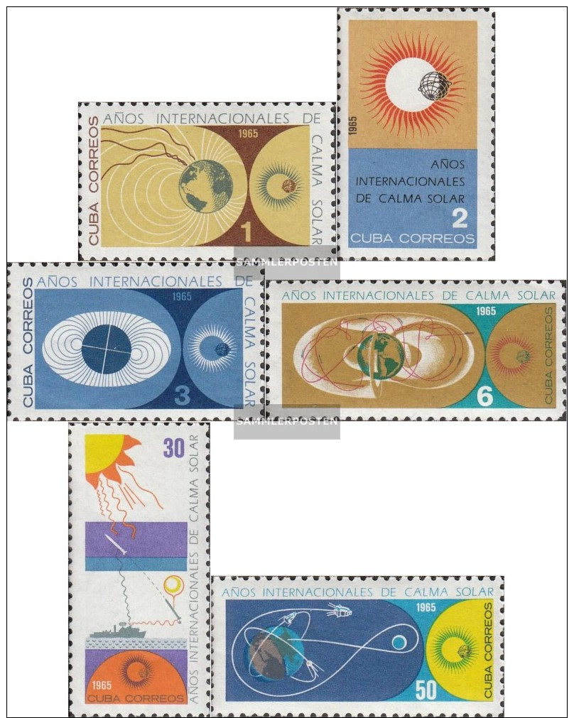 Kuba 1020-1025 (completa Edizione) MNH 1965 Anno Il Silenzioso Sole - Ungebraucht