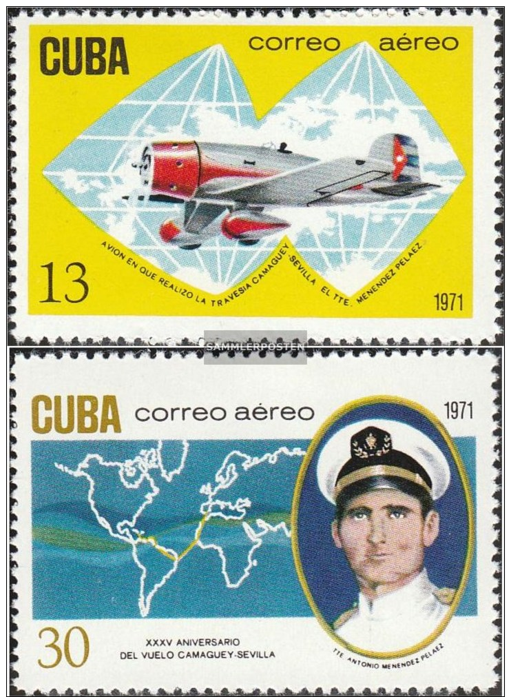 Kuba 1661-1662 (kompl.Ausg.) Postfrisch 1971 Flug Von Camaguey Nach Sevilla - Ungebraucht