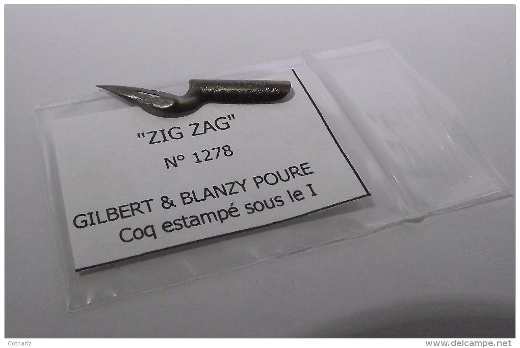 ZIG ZAG N° 1278  COQ ESTAMPE SOUS LE I De ZIG   Gilbert & Blanzy Poure  Blanche - Pens