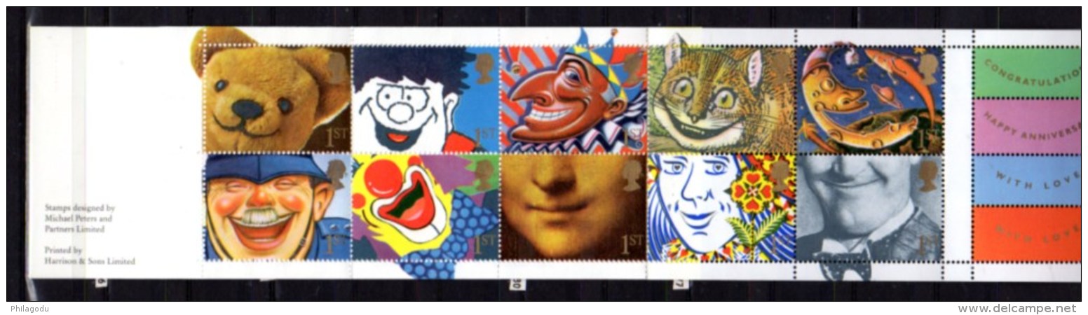 Carnet De Voeux, Smile, Sourire, Chat, Cinema, Circus Clown Joconde Yv. C 1445, Cote 50 € - Unused Stamps