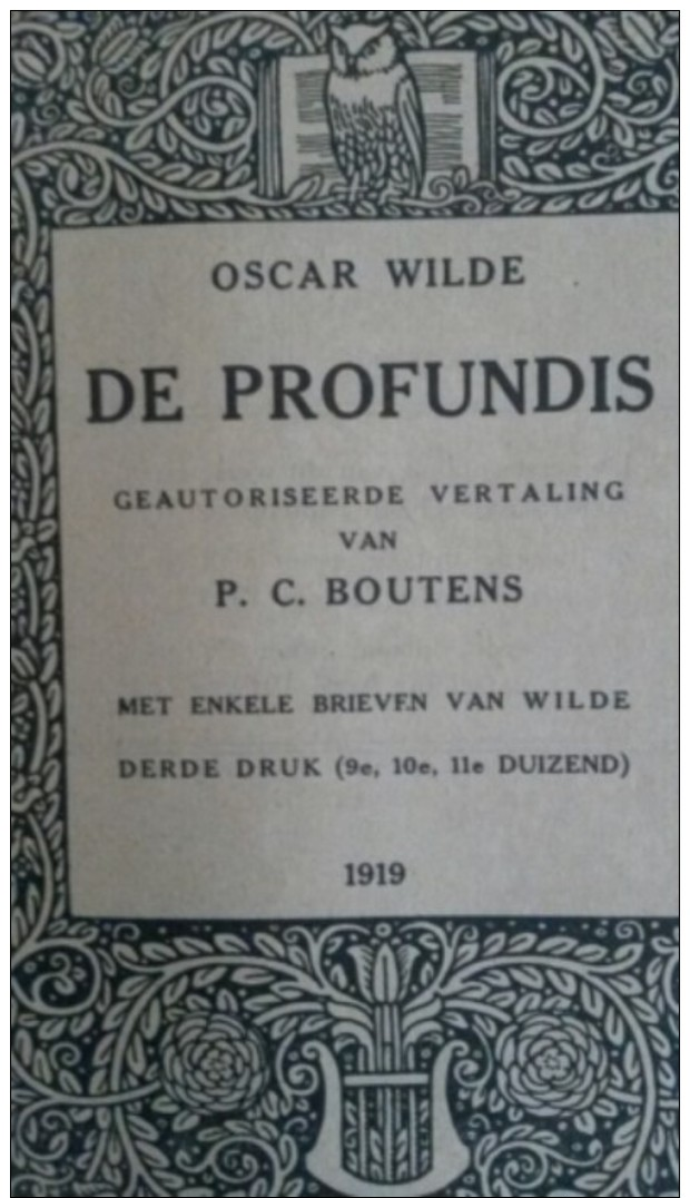 De Profondis - Oscar Wilde  1919