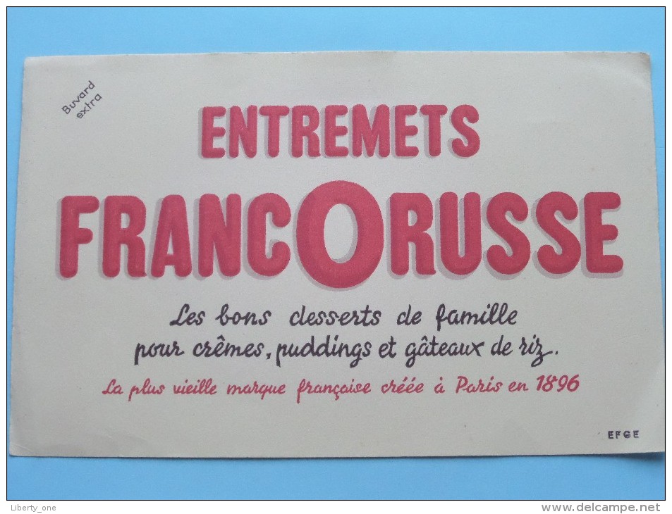 Entremets FRANCORUSSE Les Bons Desserts De Famille Pour Crêmes, Puddings ...... ( EFGE ) ( Details Zie Foto ) ! - Alimentaire