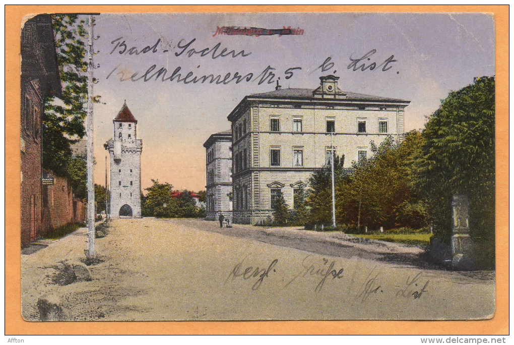 Miltenberg Am Main Germany 1933 Postcard - Mittelberg