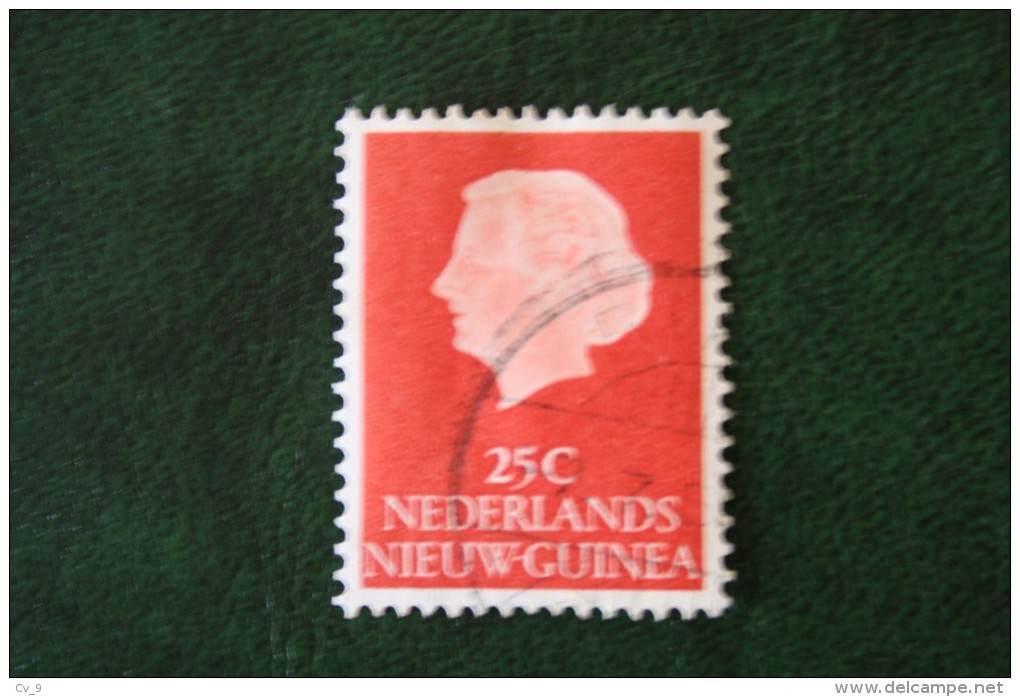 25 Ct Koningin Juliana NVPH 30 1954 Gestempeld Used NIEUW GUINEA NIEDERLANDISCH NEUGUINEA NETHERLANDS NEW GUINEA - Netherlands New Guinea