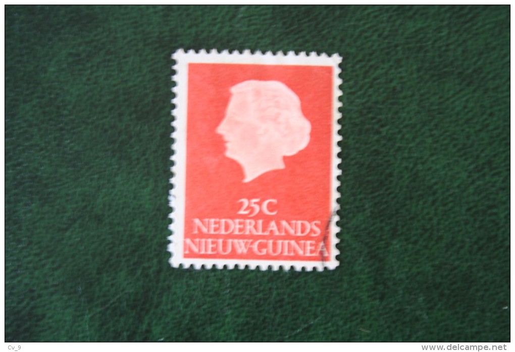 25 Ct Koningin Juliana NVPH 30 1954 Gestempeld Used NIEUW GUINEA NIEDERLANDISCH NEUGUINEA NETHERLANDS NEW GUINEA - Niederländisch-Neuguinea