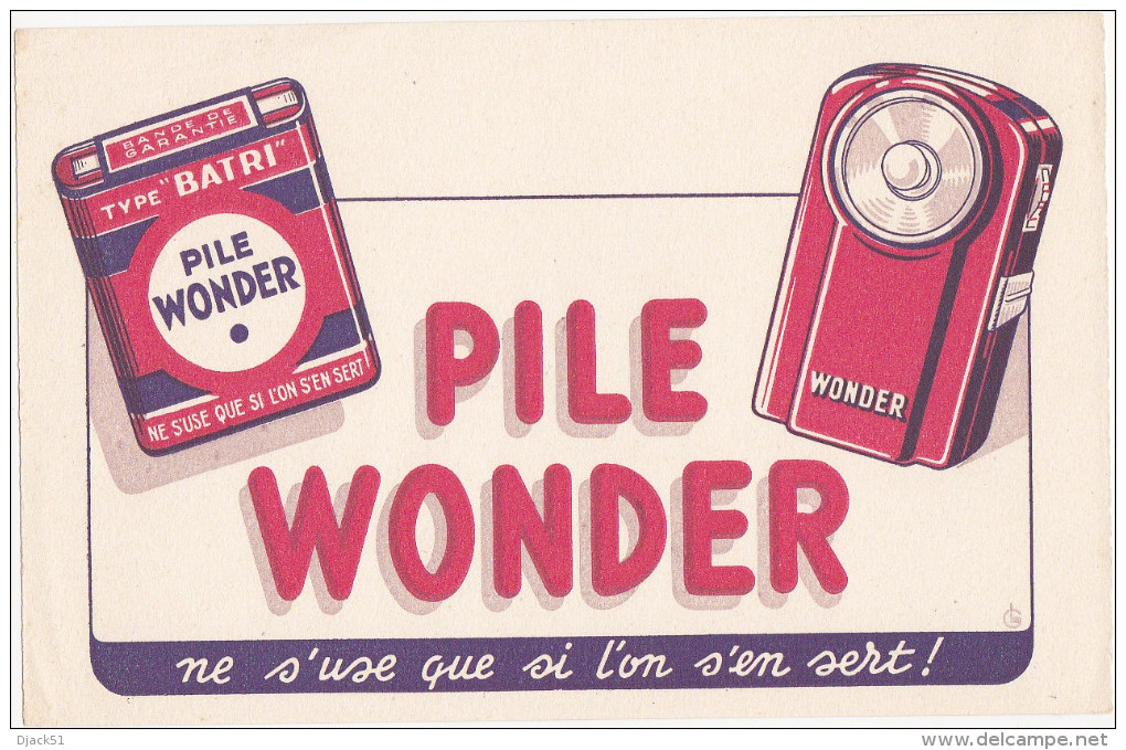 Buvard PILE WONDER - Batterie