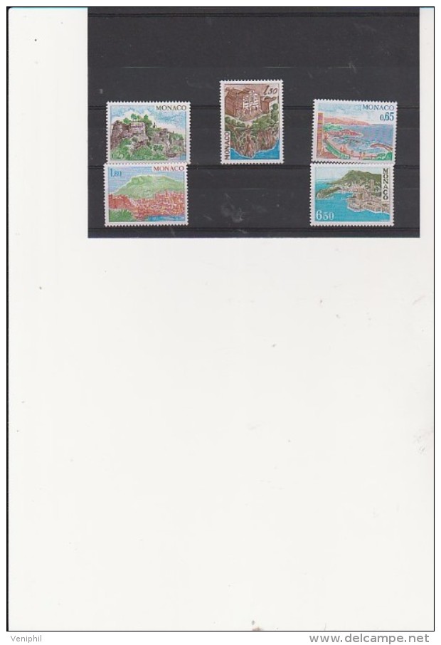 MONACO -SERIE N° 1147 A  1151- NEUF X  ANNEE 1978  COTE :9,65 € - Ungebraucht