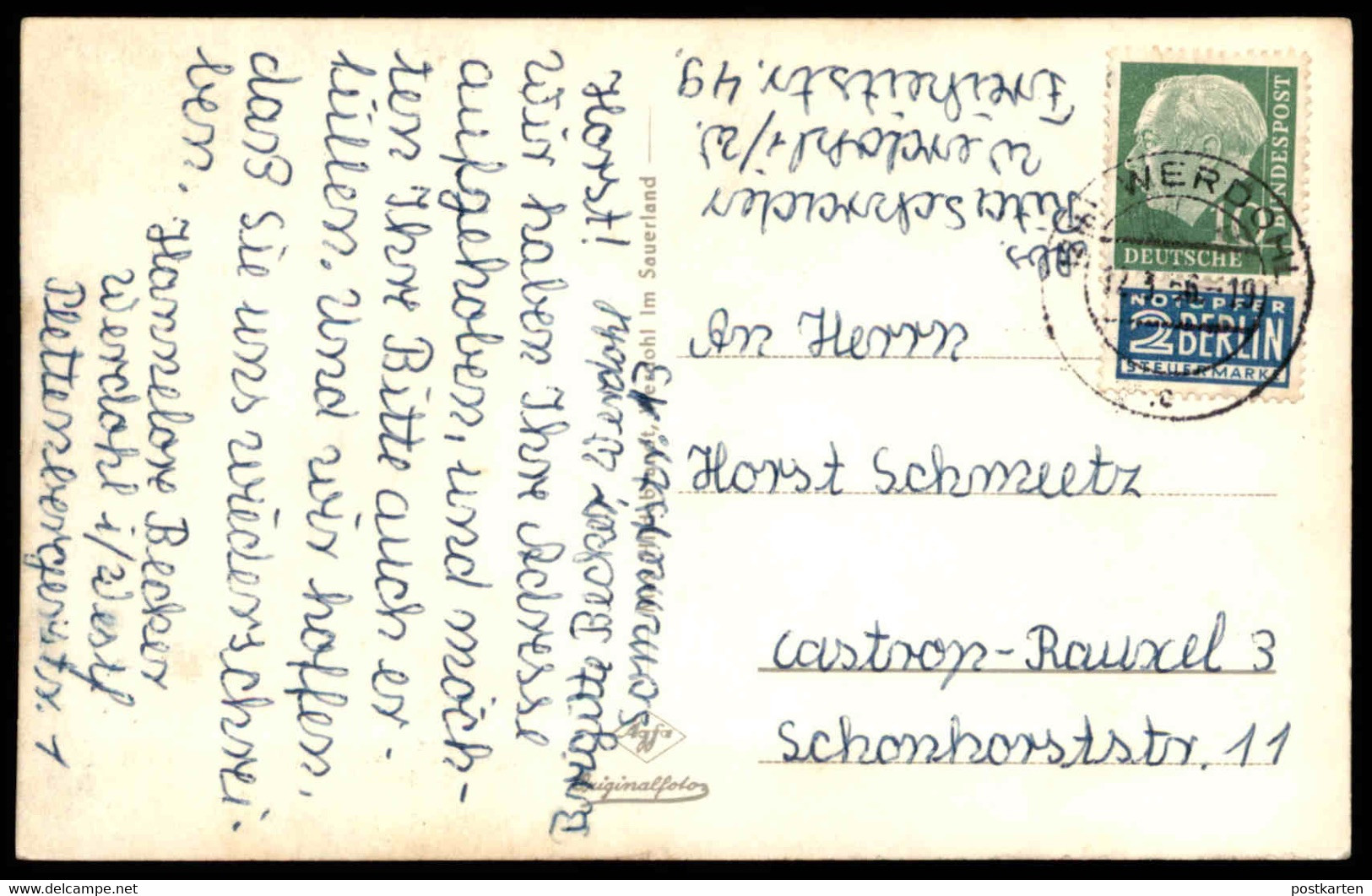 ALTE POSTKARTE GRUSS AUS WERDOHL IM SAUERLAND BLICK IN DAS LENNETAL VDM WERKE Ansichtskarte Cpa AK Postcard - Werdohl