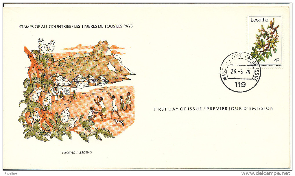 Lesotho FDC 26-3-1979 Tree With Cachet - Lesotho (1966-...)