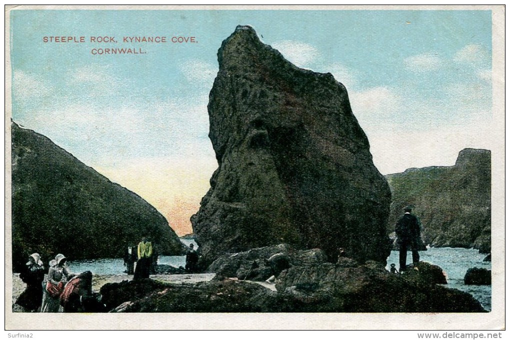 CORNWALL - KYNANCE COVE - STEEPLE ROCK - ANIMATED 1907 Co690 - Other & Unclassified