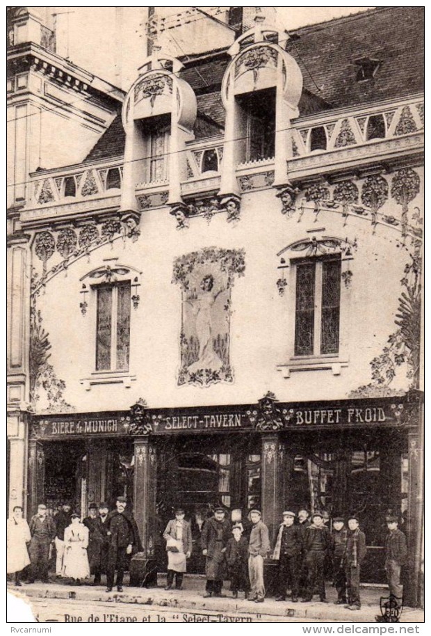 La "Select Tavern", Rue De L'Etape,en 1908. (Manque En Bas à Gauche) - Reims
