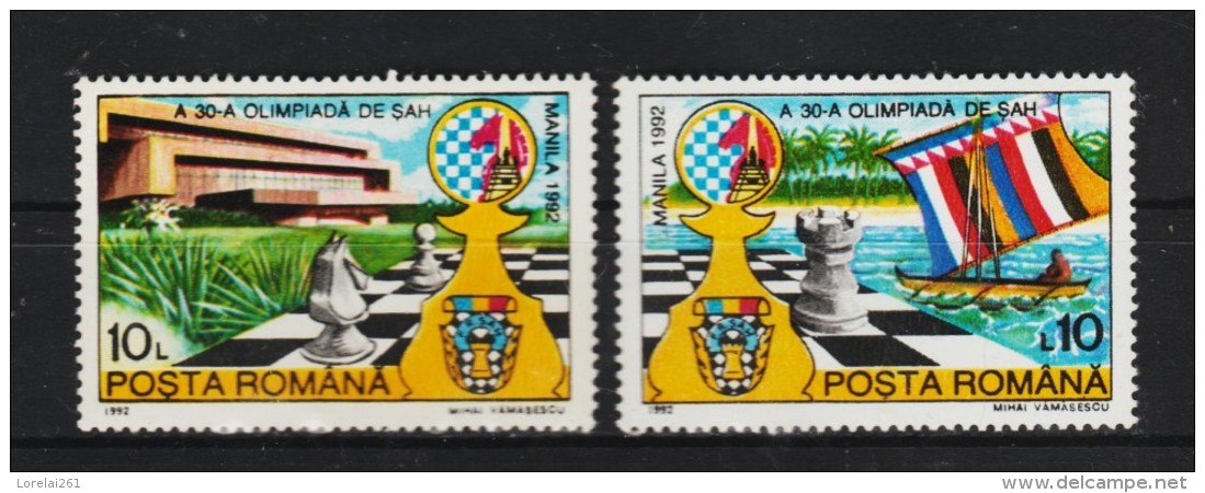 1992 - Olympiades D Echecs A Manila  Mi No 4799/4800 Et Y&T No 4007/4008  MNH - Ungebraucht