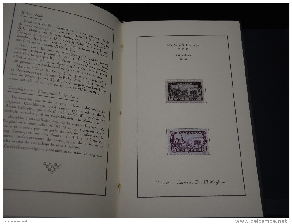 MAROC - Livret De L'Office Des Postes Marocains Avec La Série + PA De 1932 - Pas Courant - A Voir - P20421 - Covers & Documents