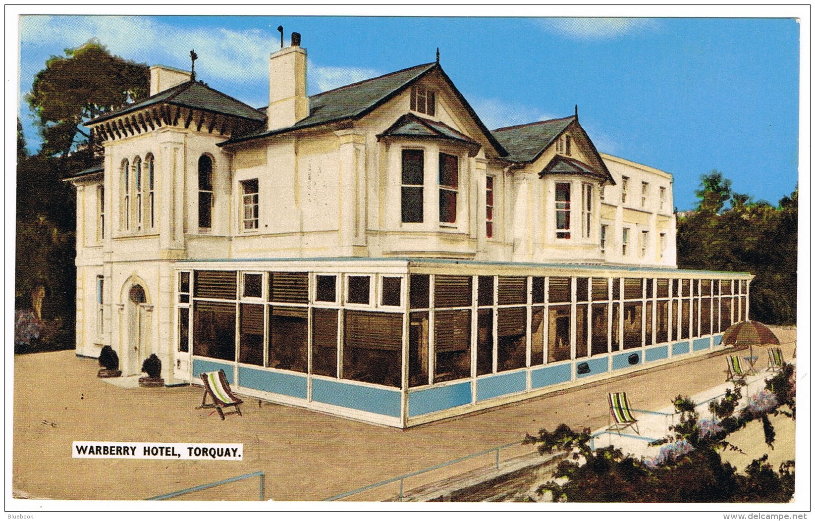 RB 1111 - 1964 Postcard - Warberry Hotel Torquay Devon - Good Slogan Postmark - Torquay