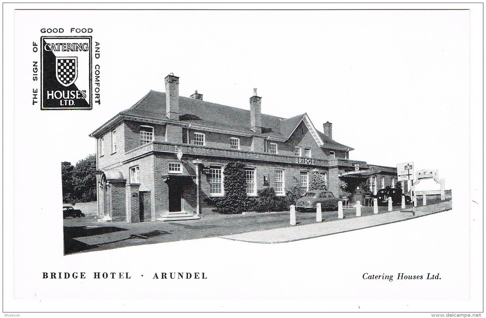 RB 1111 - Advertising Postcard - Catering Houses Ltd - Bridge Hotel Arundel - Sussex - Arundel