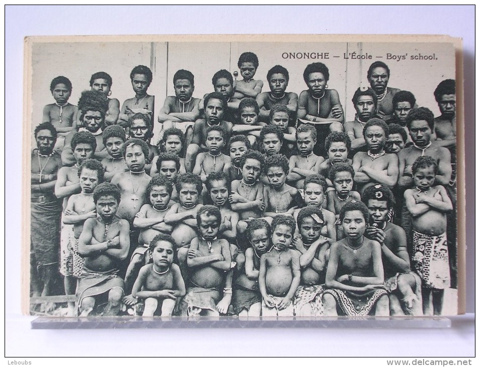 PAPOUASIE - ONONGHE - L'ECOLE - Papouasie-Nouvelle-Guinée