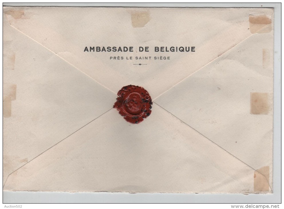 Poste Vticane Cita Del Vaticano Ambassade De Belgique Près Le St.Siège Registered Cover 5/6/39 V.Zoersel PR3223 - Covers & Documents