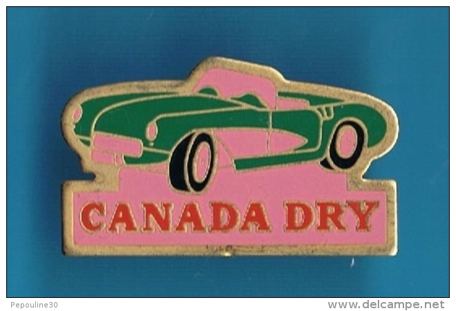 PIN´S //  ** CHEVROLET ** CORVETTE CONVERTIBLE ** ROSE ** CANADA DRY ** - Corvette