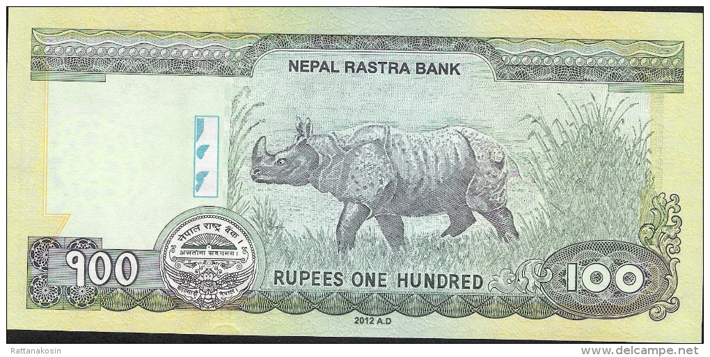 NEPAL  P73  100  RUPEES   Dated 2012  Signature 16   UNC. - Nepal