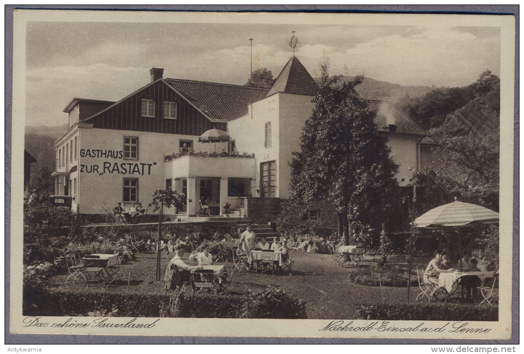 Sauerland Gasthof  Zur Rastatt Inhaber E. Wirth   Uber 1930y.   C883 - Sundern