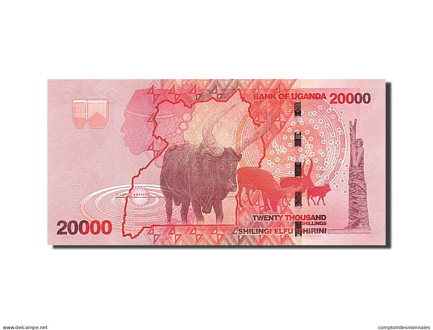 Billet, Uganda, 20,000 Shillings, 2013, 2013, NEUF - Ouganda