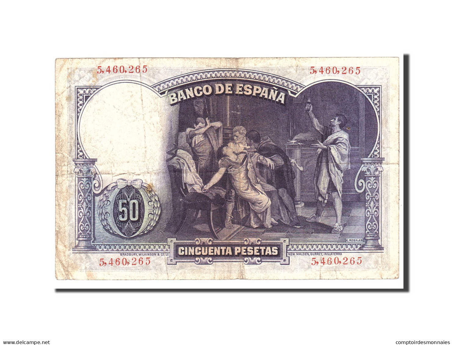 Billet, Espagne, 50 Pesetas, 1931, 1931-04-25, KM:82, TB - 50 Pesetas