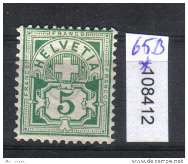Schweiz Zst. 65B  / Mi. 53Y * - Unused Stamps
