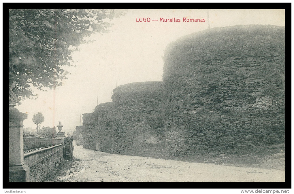 LUGO - ROMANO - Murallas Romanas  (Ed. Rogelio Nomededeu ) Carte Postale - Lugo